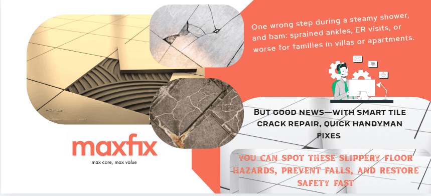 Cracked Tiles in Dubai Bathrooms: Slip Hazards That Could Cost You AED 50K, Spot & Fix Before Someone Falls