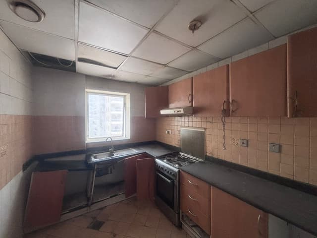 Cabinets, Floor Tiles - Before