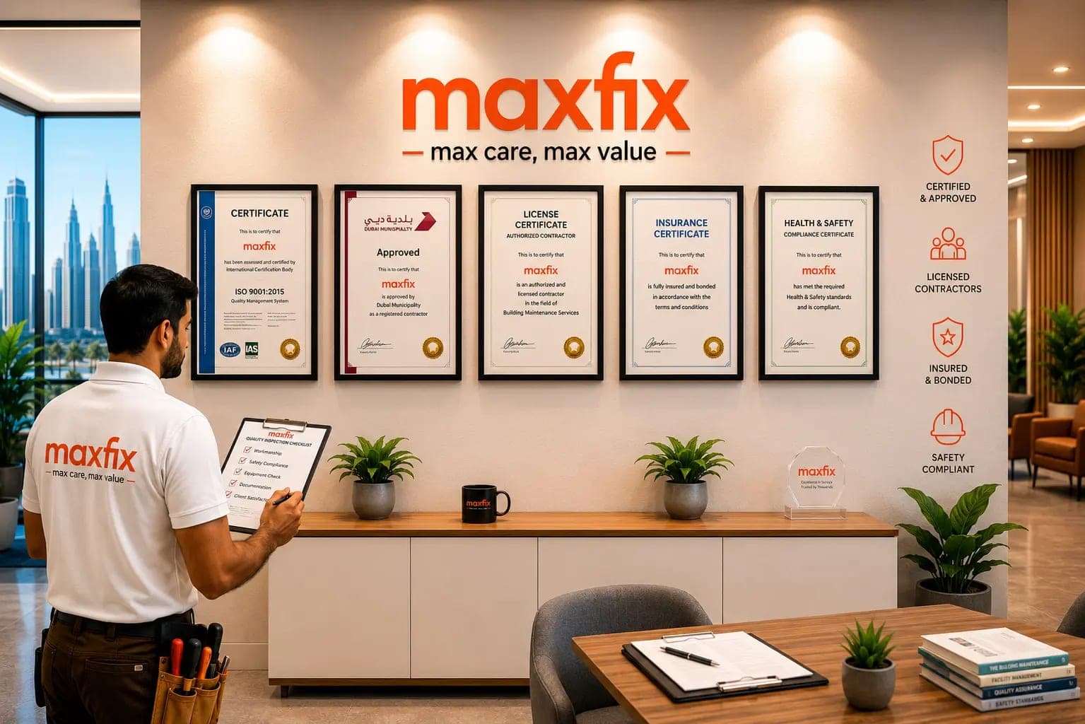 MaxFix gold certifications badge